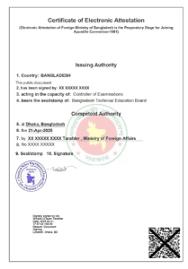 Apostille in Bangladesh